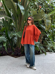 Luvie Blouse In Candy Apple