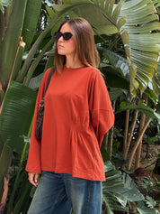 Luvie Blouse In Candy Apple