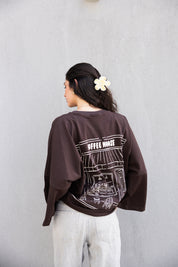 Coffee House Tee In Brown