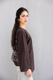 Coffee House Tee In Brown