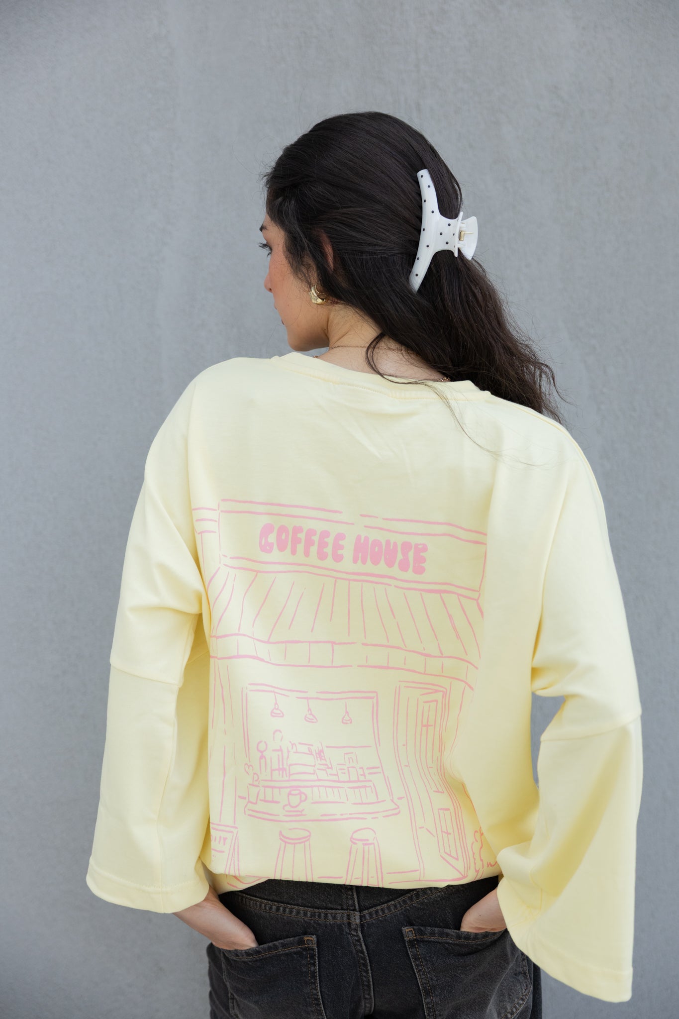 Coffee House Tee In Butter Yellow