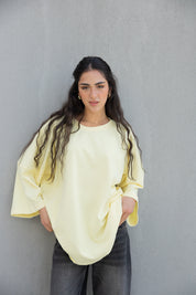 Coffee House Tee In Butter Yellow