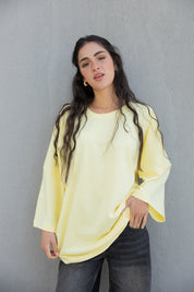 Coffee House Tee In Butter Yellow