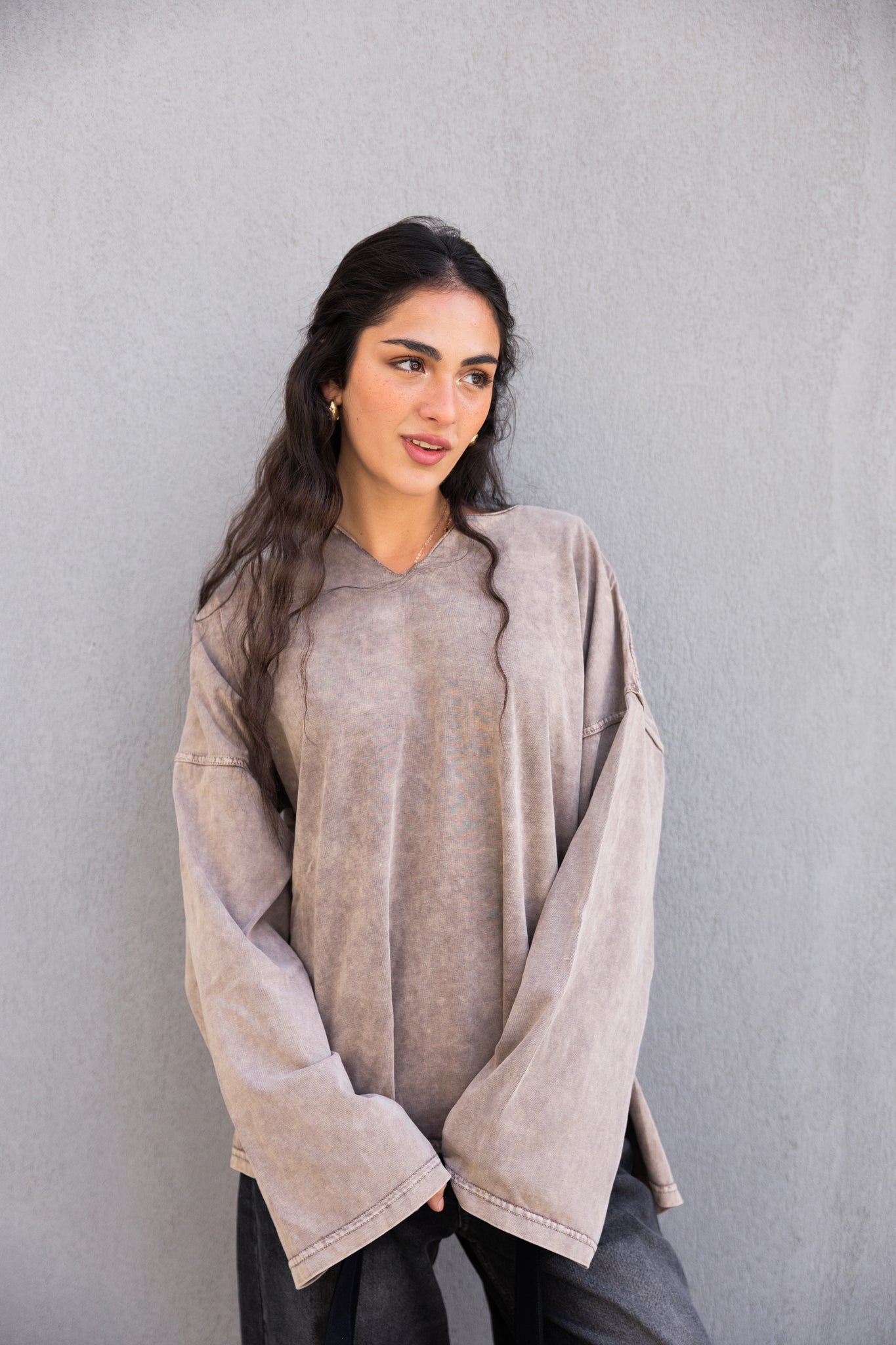 Origin Her Washed Tee In Wood