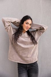 Origin Her Washed Tee In Wood