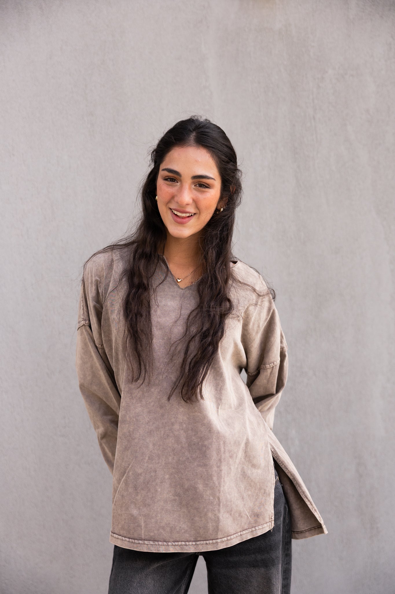 Origin Her Washed Tee In Wood