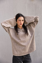 Origin Her Washed Tee In Wood