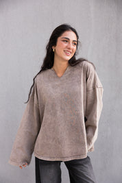 Origin Her Washed Tee In Wood