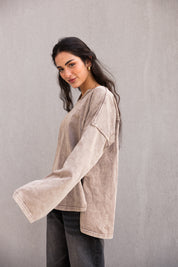 Origin Her Washed Tee In Wood