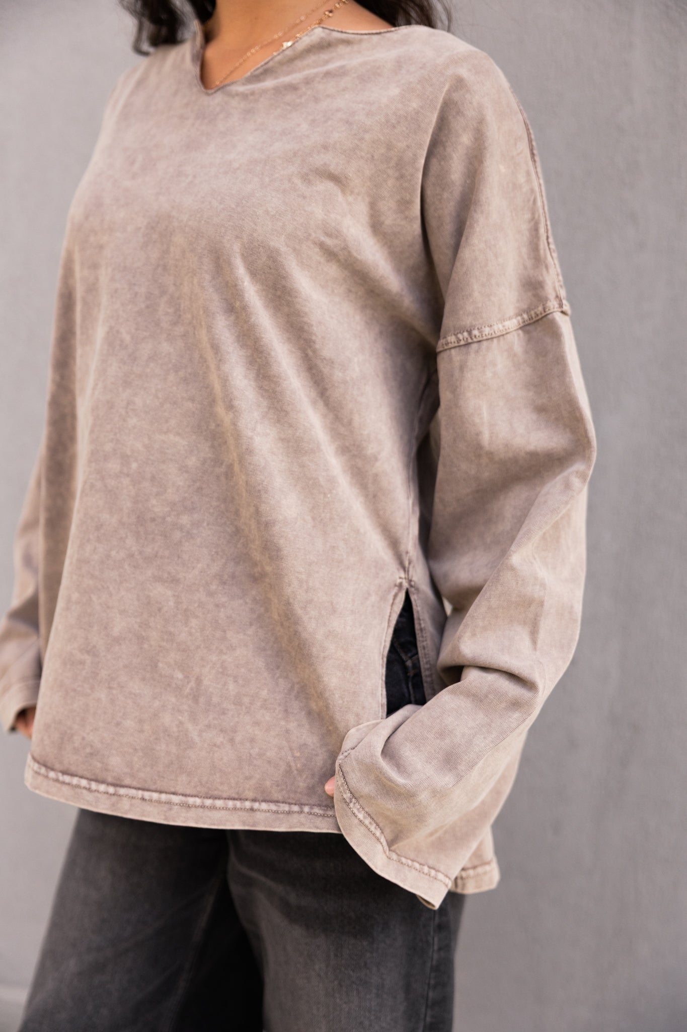 Origin Her Washed Tee In Wood