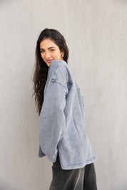 Origin Her Washed Tee In Shadow