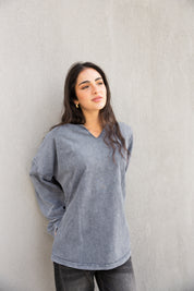 Origin Her Washed Tee In Shadow