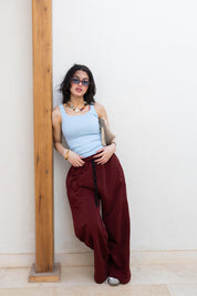 Basic sweatpants In Burgundy