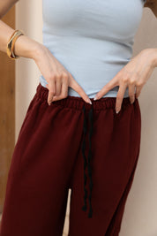 Basic sweatpants In Burgundy