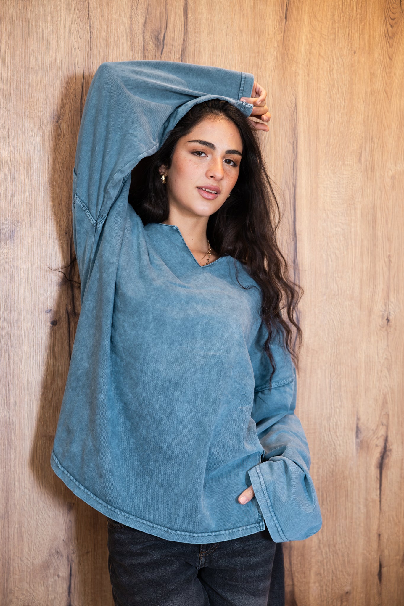 Origin Her Washed Tee In Egyptian Blue