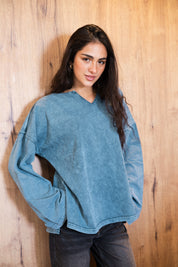 Origin Her Washed Tee In Egyptian Blue