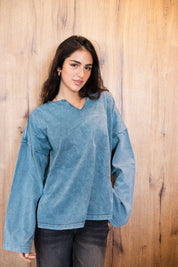 Origin Her Washed Tee In Egyptian Blue
