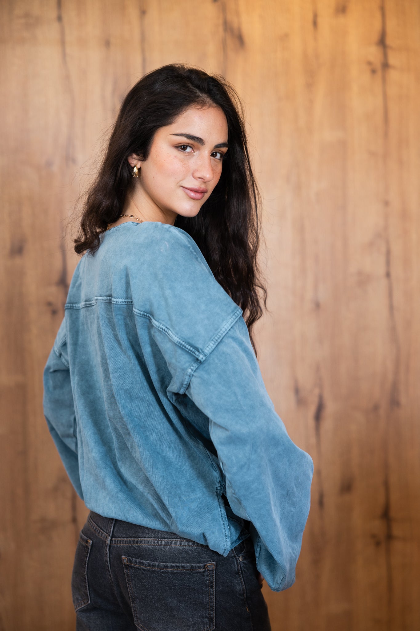 Origin Her Washed Tee In Egyptian Blue