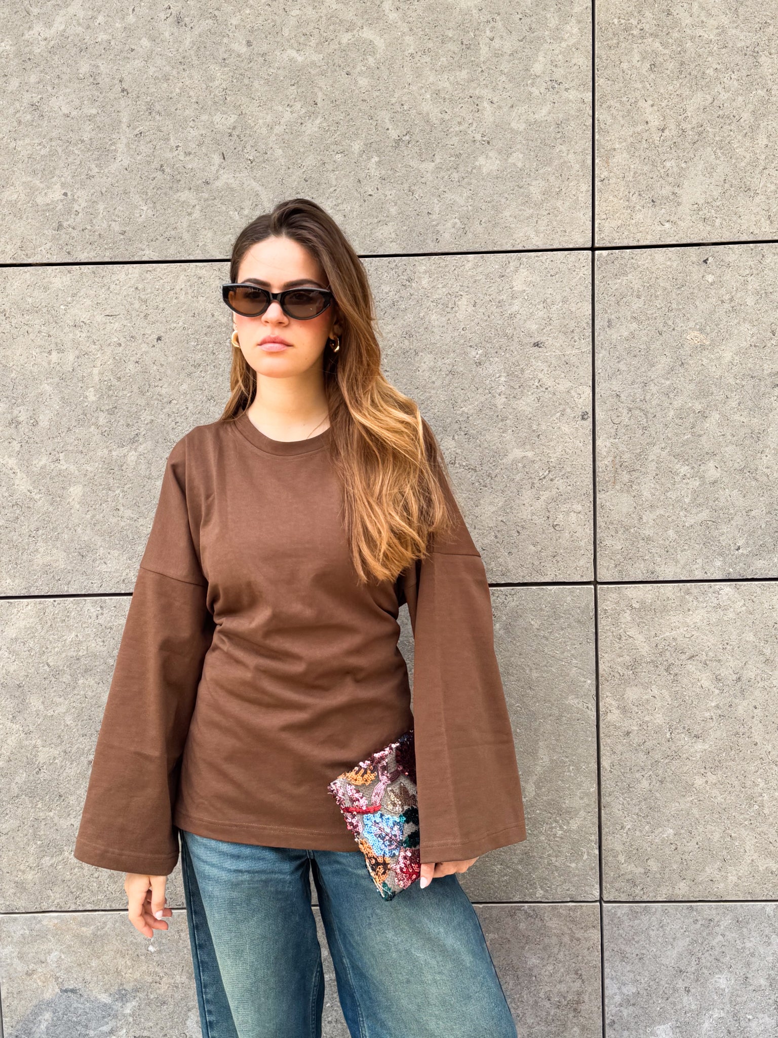 Softie Blouse In Mocha