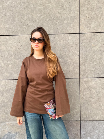 Softie Blouse In Mocha