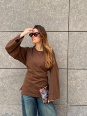Softie Blouse In Mocha