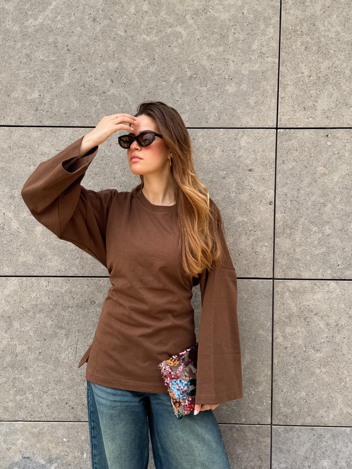 Softie Blouse In Mocha