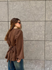 Softie Blouse In Mocha