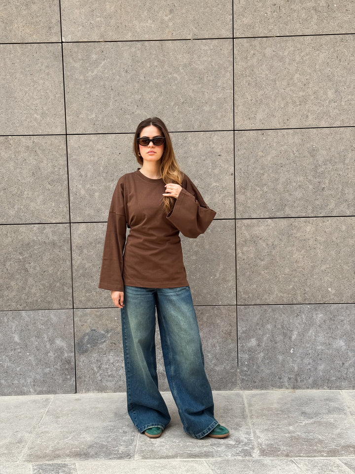 Softie Blouse In Mocha