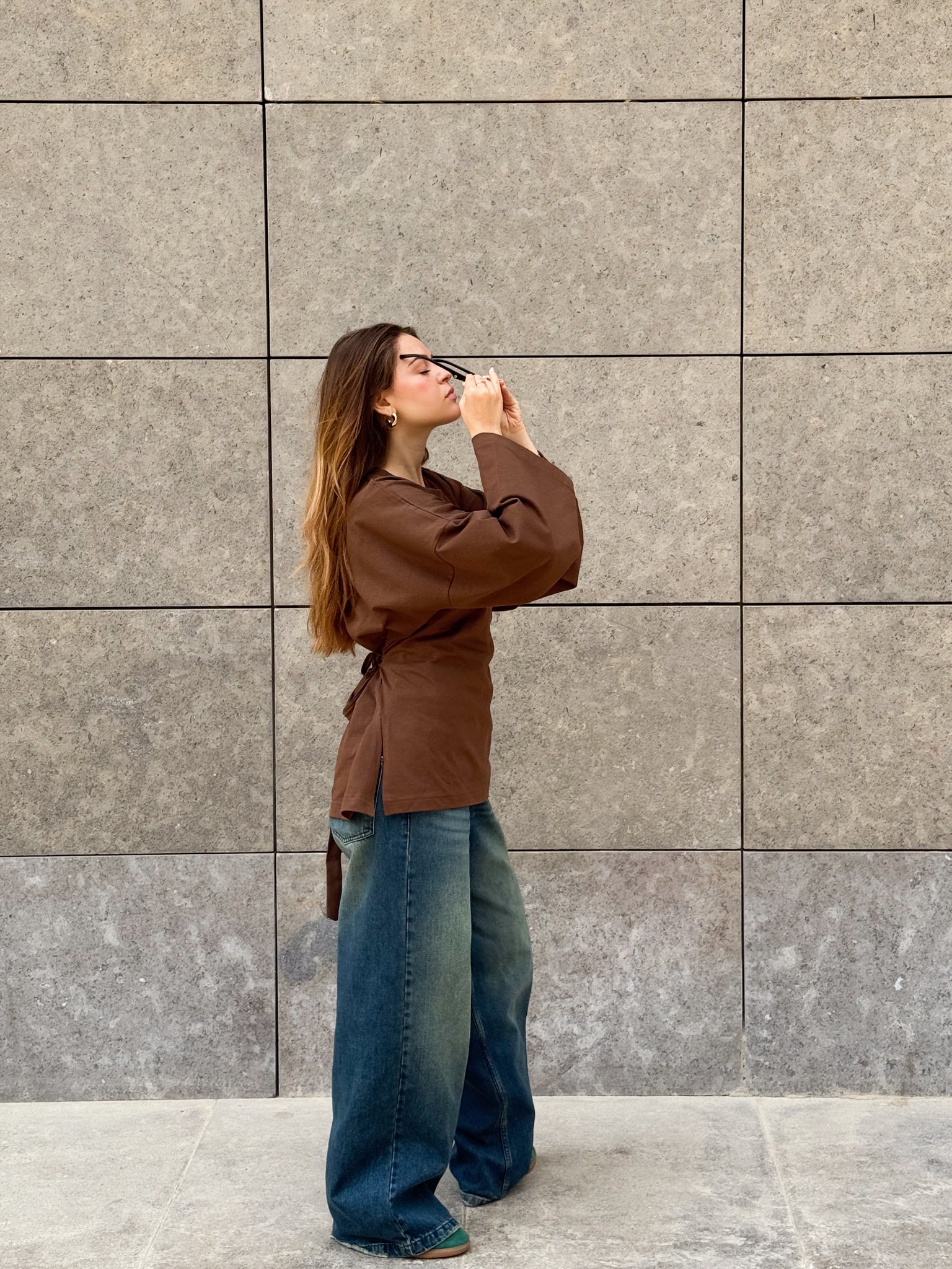 Softie Blouse In Mocha