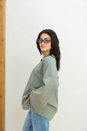 Origin Blouse In Matcha
