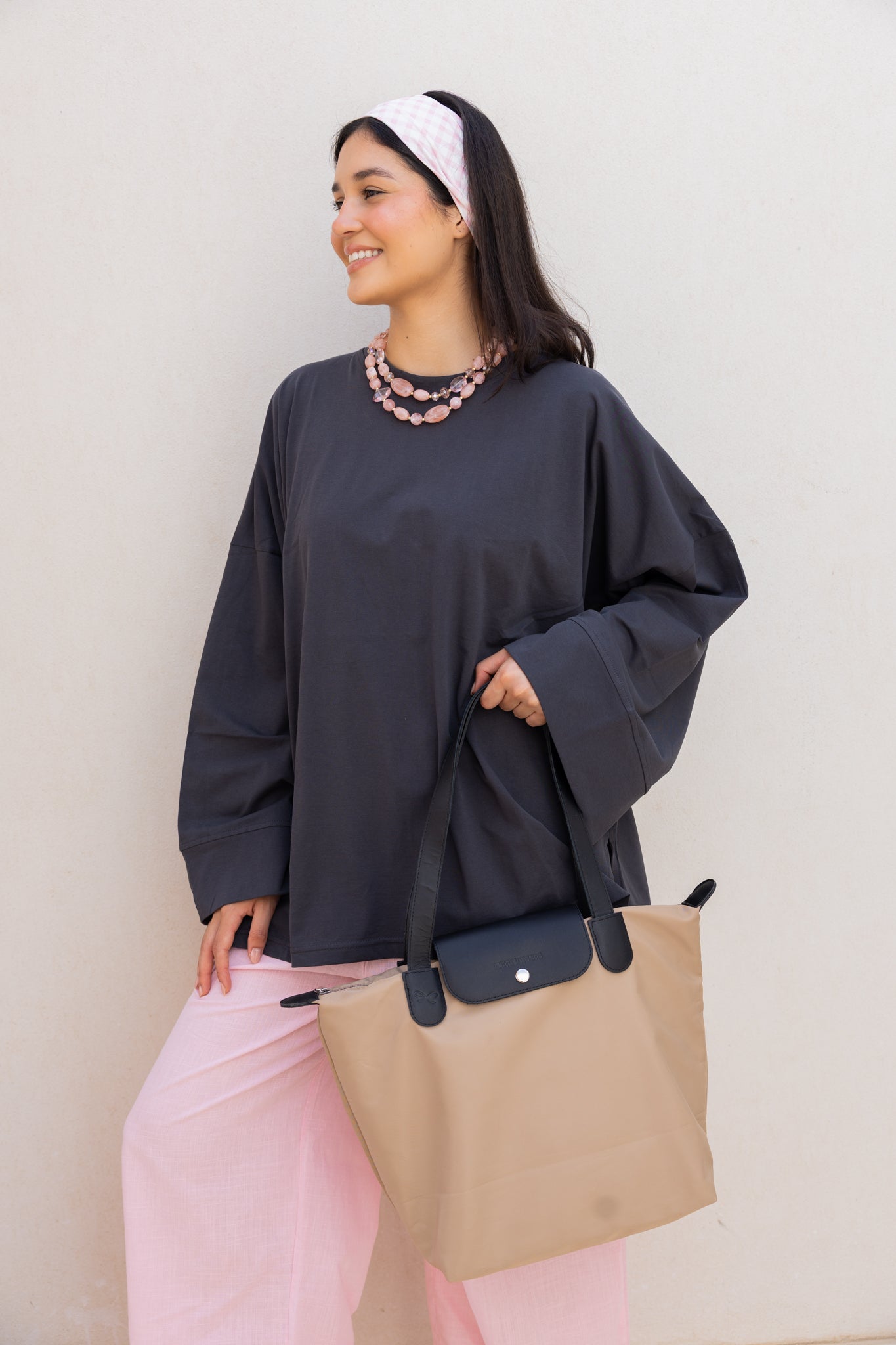 Long Day Bag In Beige