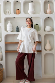 Brooch Blouse In White