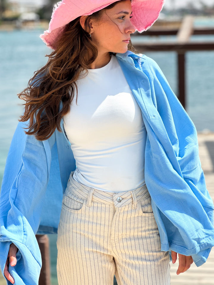 Butterfly kimono In Baby Blue