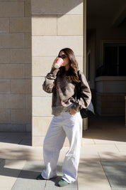 Wave Crewneck In Caffee