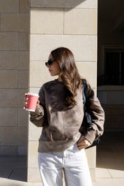 Wave Crewneck In Caffee