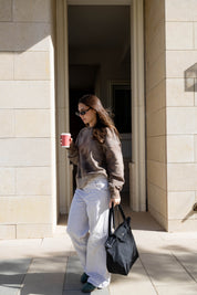 Wave Crewneck In Caffee