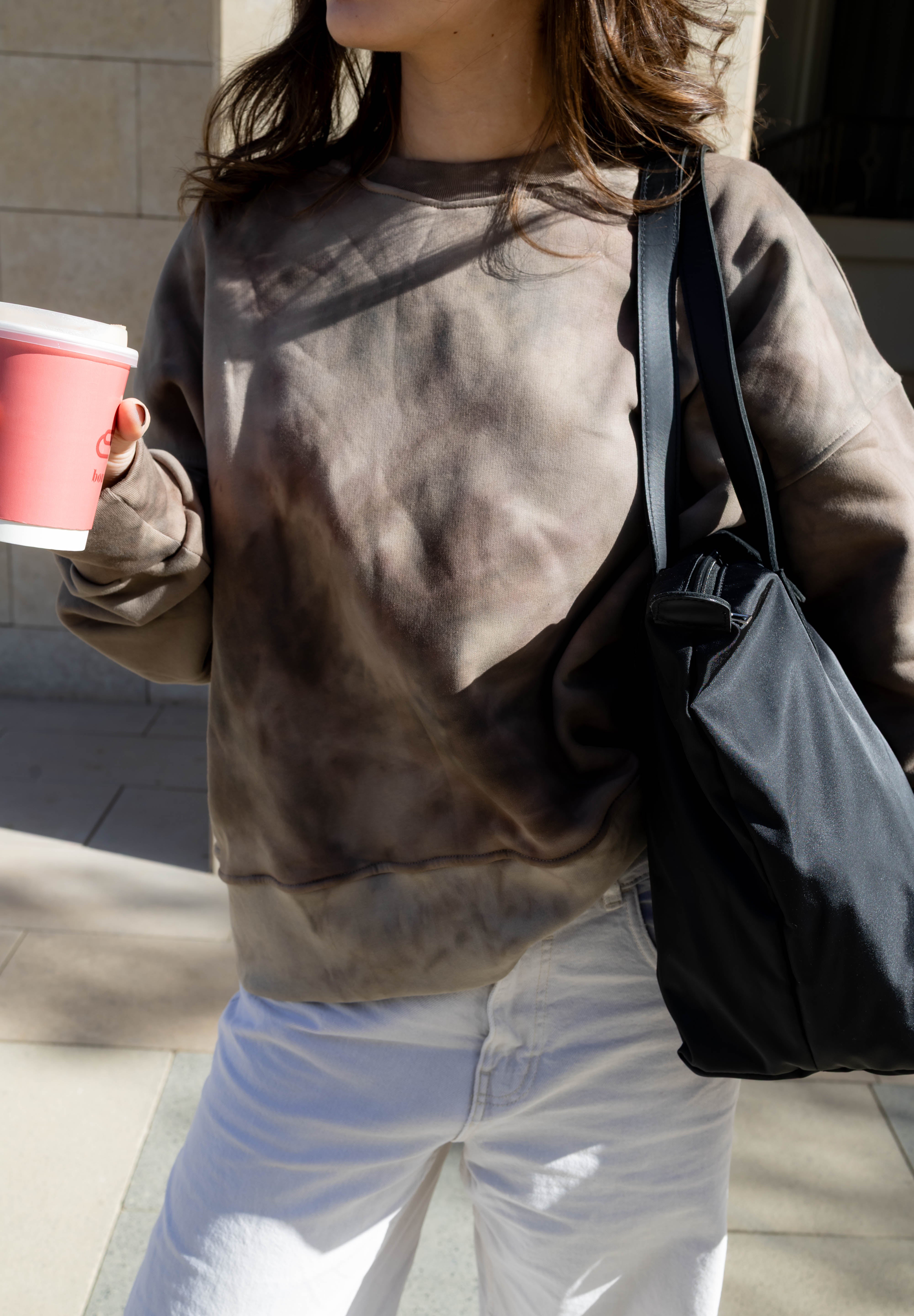 Wave Crewneck In Caffee