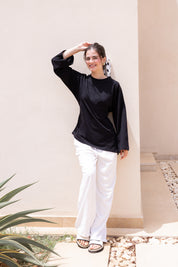 ASYMMETRIC Blouse In Black