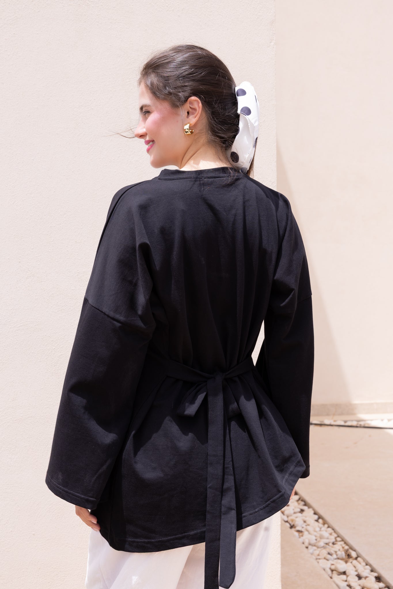 ASYMMETRIC Blouse In Black