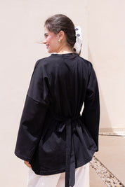 ASYMMETRIC Blouse In Black