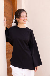 ASYMMETRIC Blouse In Black