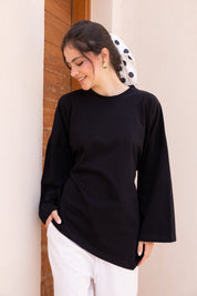ASYMMETRIC Blouse In Black
