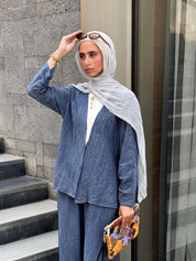 SWAY CARDIGAN IN NAVY BLUE