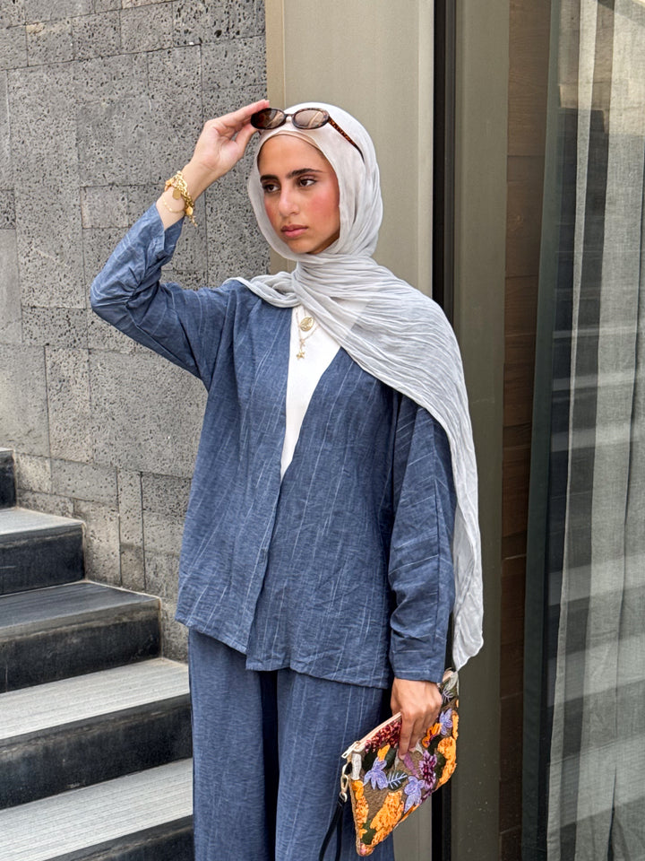 SWAY CARDIGAN IN NAVY BLUE