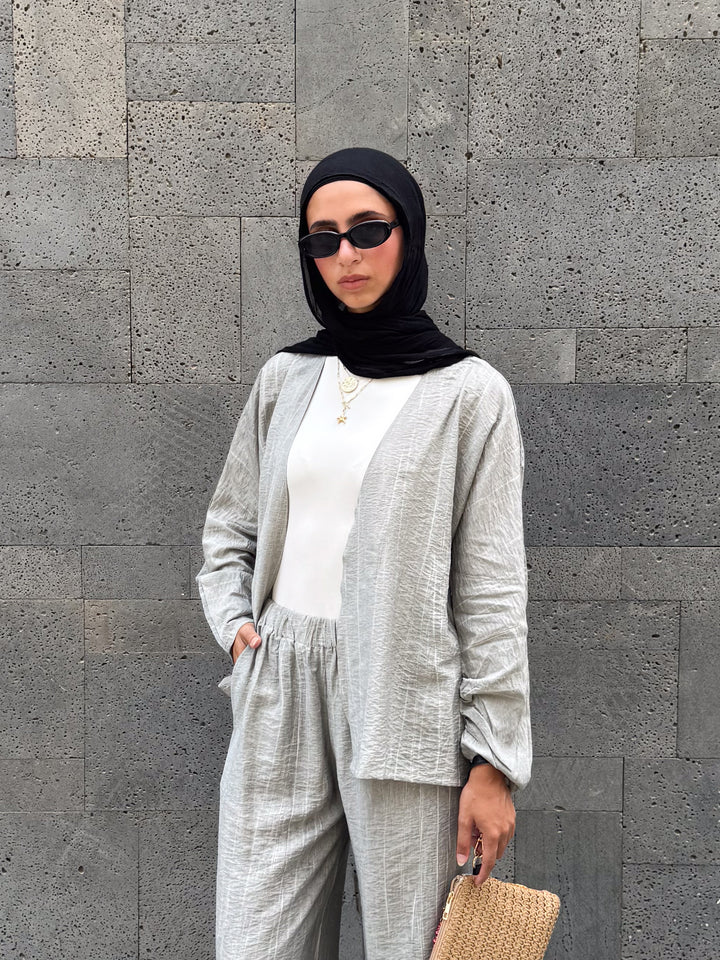 SWAY CARDIGAN IN GREY