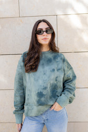 Wave Crewneck In Olive