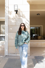 Wave Crewneck In Olive