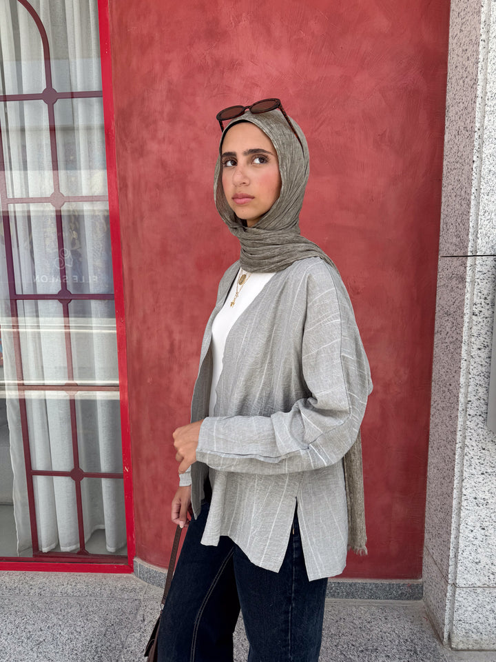 SWAY CARDIGAN IN GREY