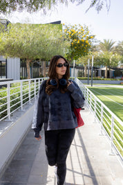 Wave Crewneck In Navy Blue