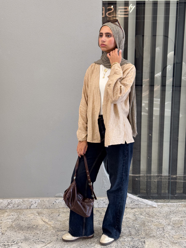 SWAY CARDIGAN IN BEIGE
